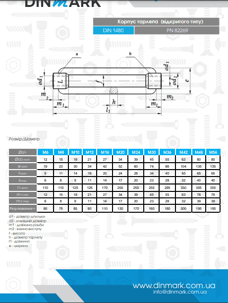 Талреп DIN 1480 M24 цинк платковий S pdf
