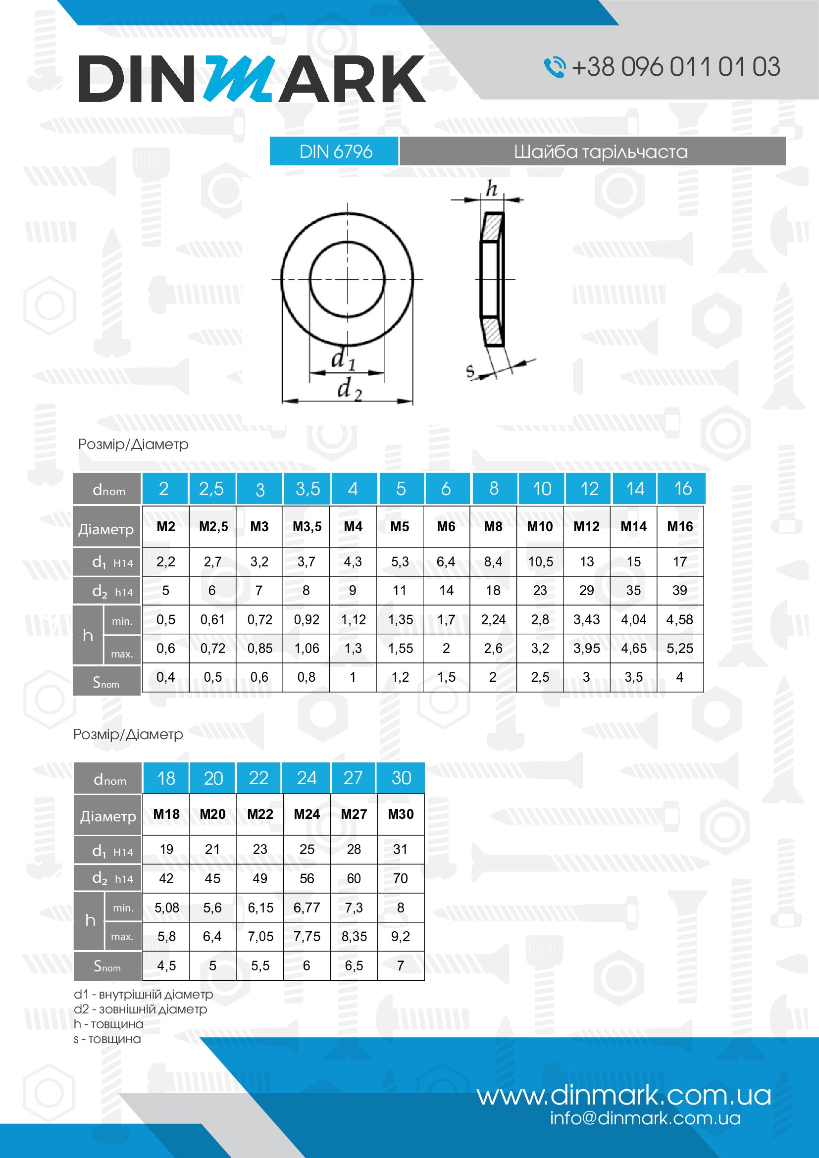 DIN 6796 steel Plate washer pdf