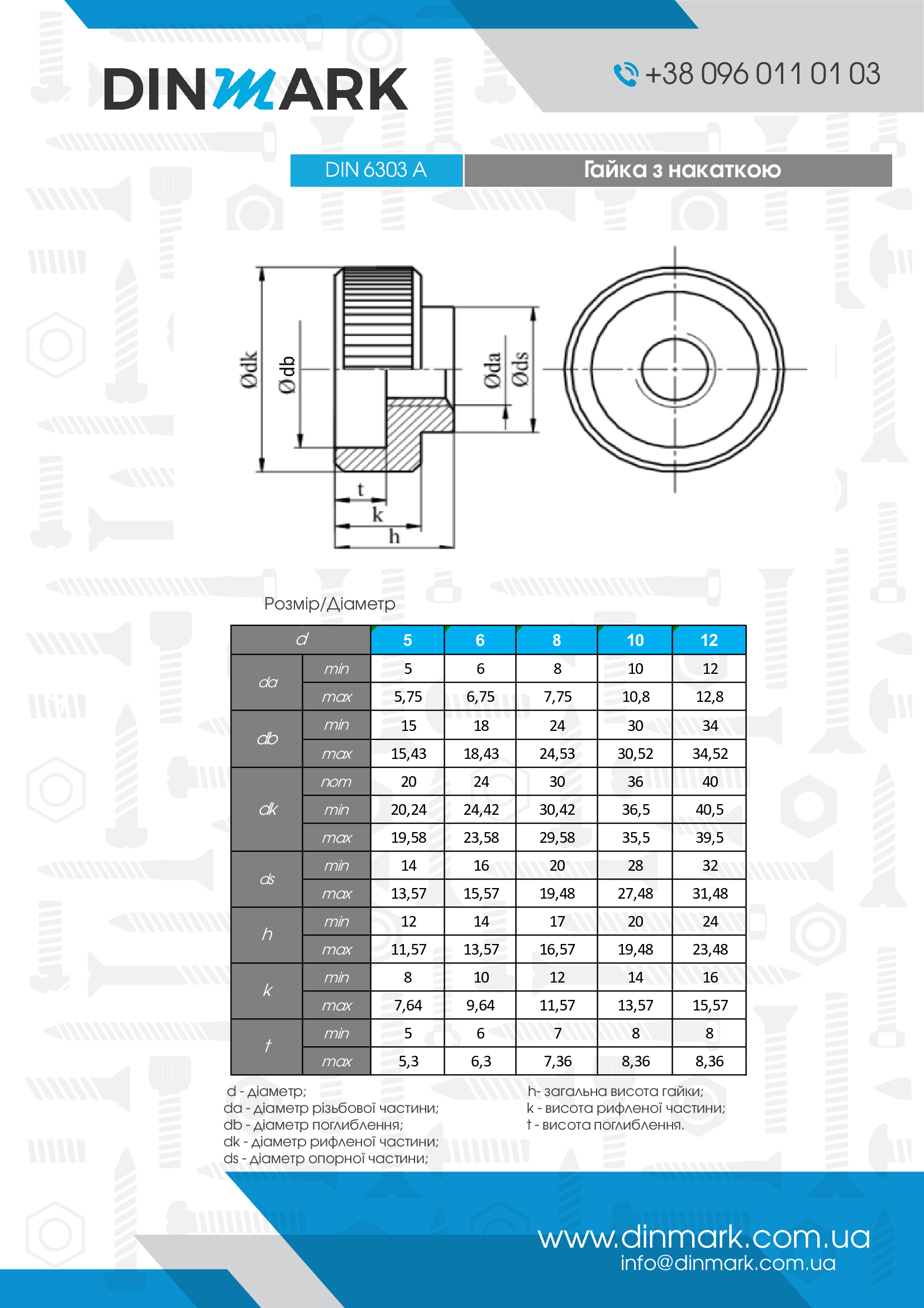 DIN 6303 A Nut khurled pdf