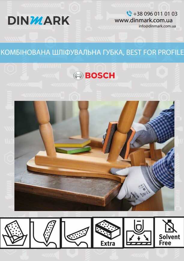 Комбинированная губка шлифовальная, Best for Profile BOSCH pdf