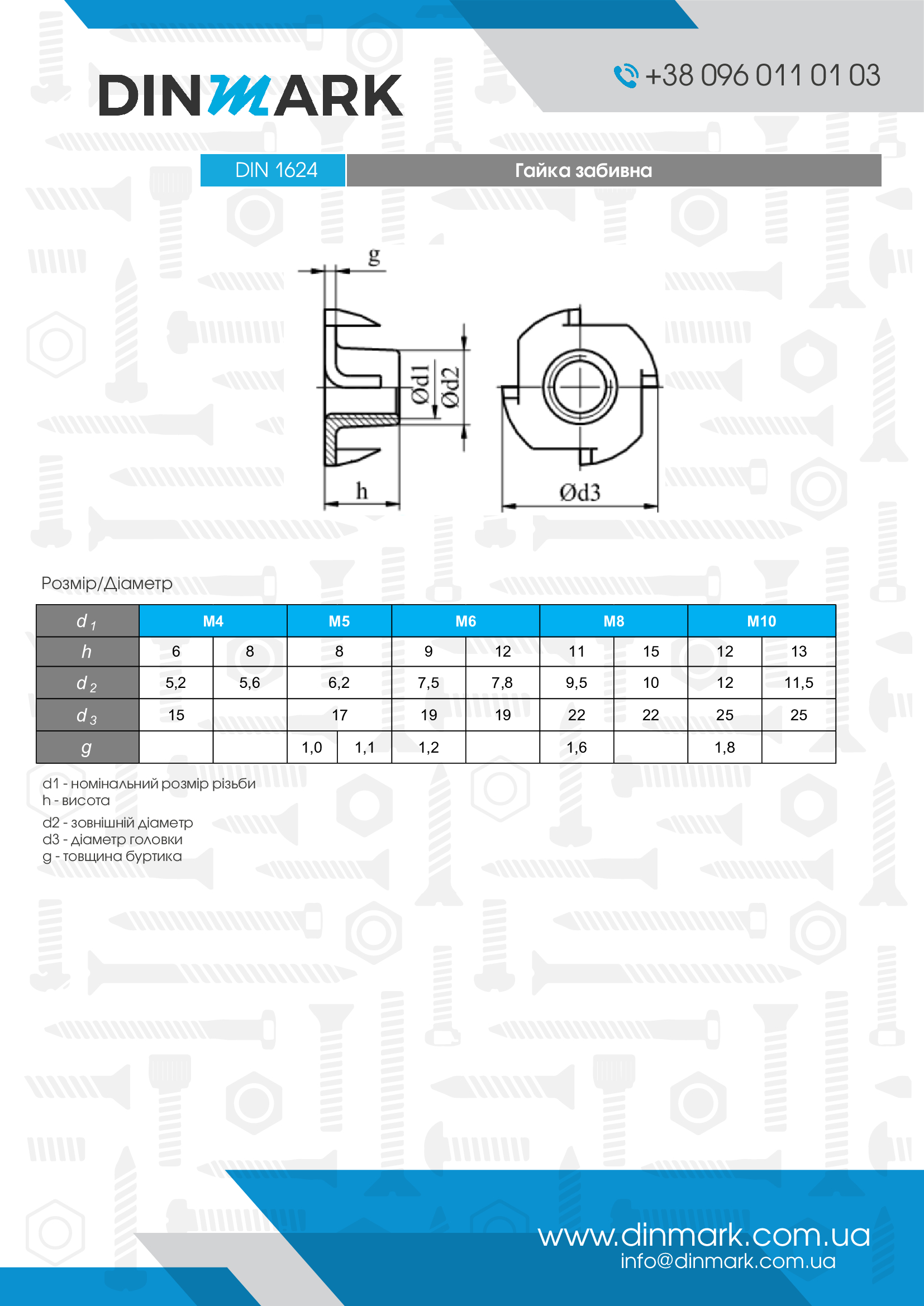 DIN 1624 zinc unscrewed furniture Nut pdf