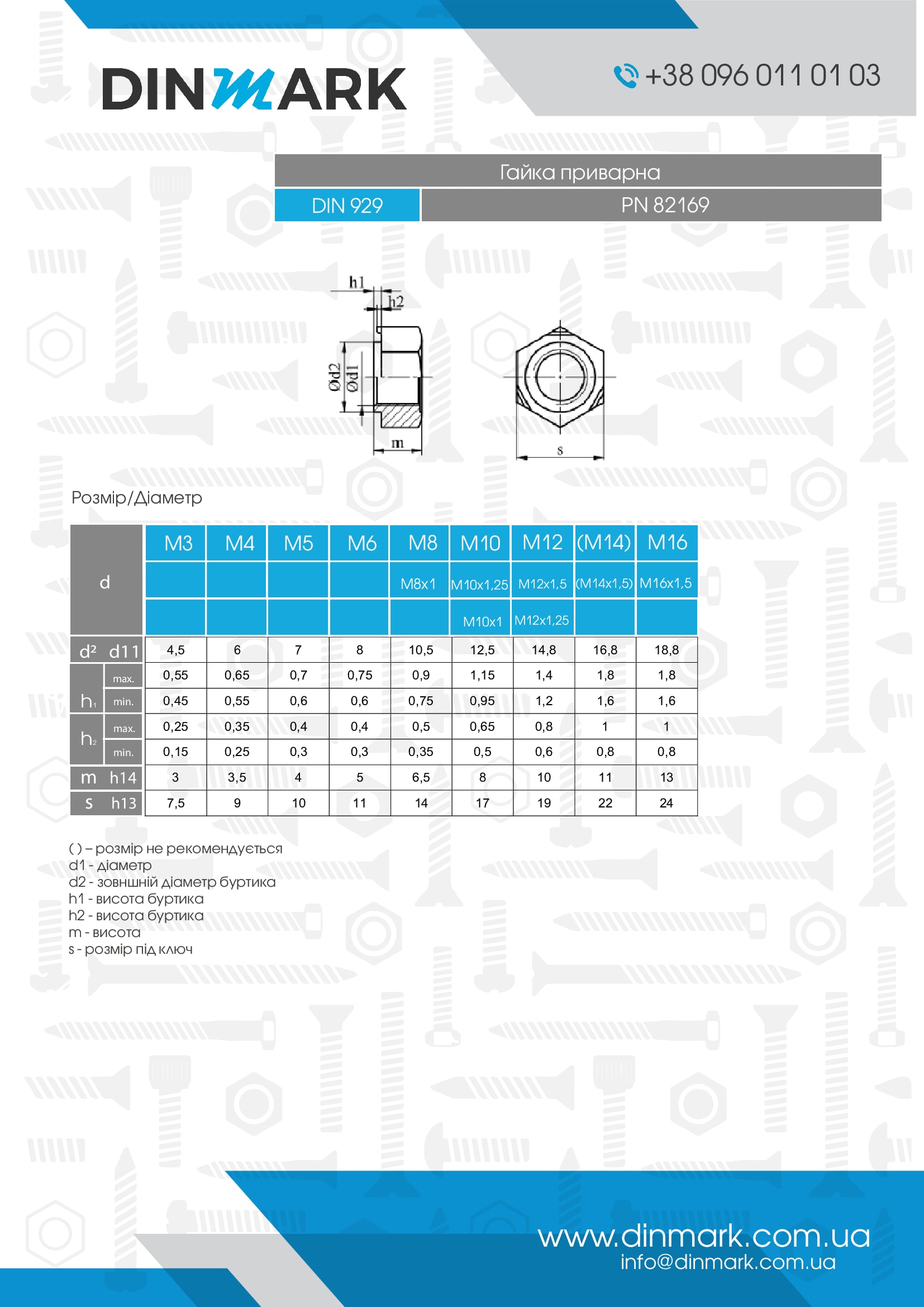 DIN 929 Geschweißte Mutter aus Stahl pdf