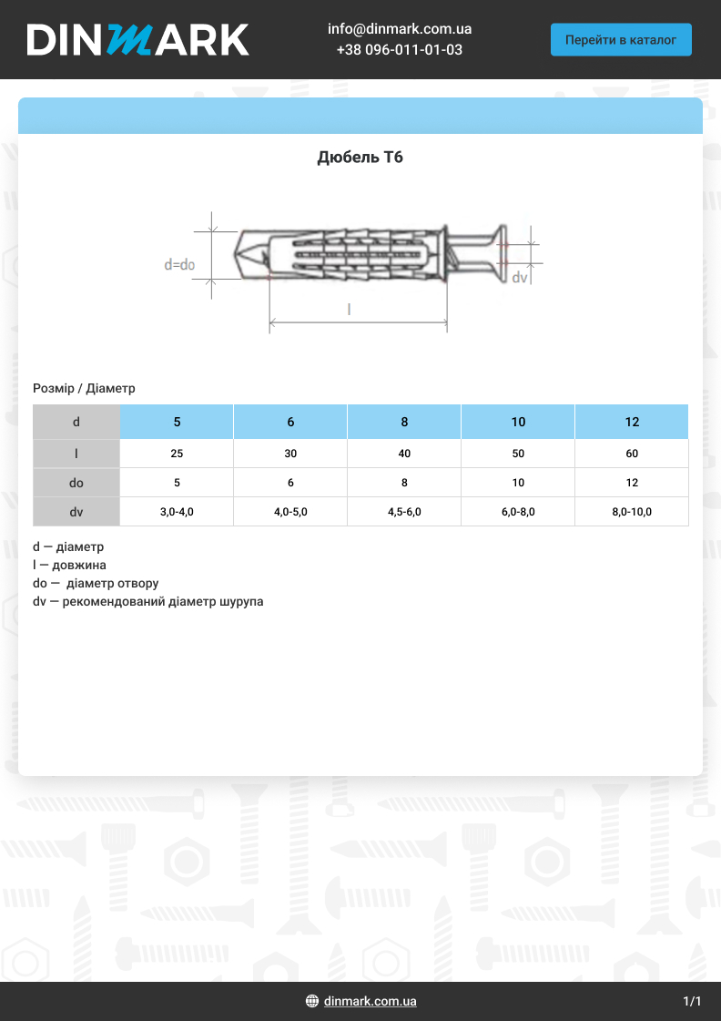 Polyamide T6 dowel pdf