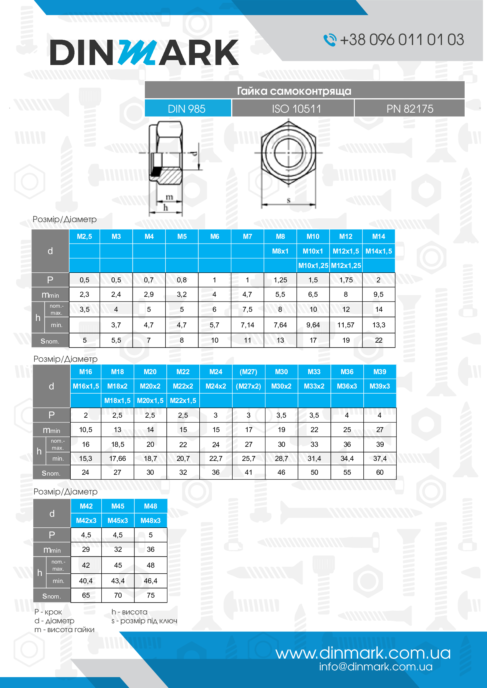 DIN 985 6 цинк Самоконтрактная гайка с мелким шагом pdf