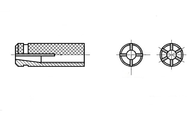 AN 216 Brass dowel (Anchor) креслення
