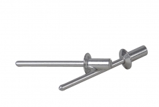 DIN 7337 Al / Al Auspuff nietdicht mit Flachflansch