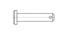 DIN 1444-B Штифт с низкой головкой с отверстием - Інтернет-магазин Dinmark