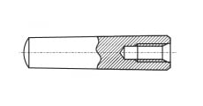 DIN 7978 Taper pin with female thread - Інтернет-магазин Dinmark