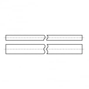 Spline DIN 6880 8x8x1000 A4 креслення