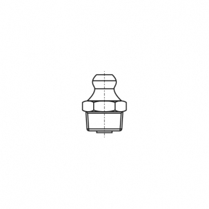 Ölpresse DIN 71412-A M8x1 Zink 180 градусUndв креслення