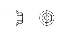 ART 9085 Combination hexagonal nut with washer - Інтернет-магазин Dinmark
