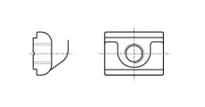 AN 604 Clamping nut for profile - Інтернет-магазин Dinmark