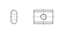 AN 607 Clamping nut for profile - Інтернет-магазин Dinmark