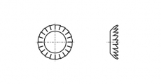 DIN 6798-V toothed locking Washer - Інтернет-магазин Dinmark