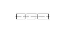 DIN 835 threaded Pin with 2D tolerance 2D - Інтернет-магазин Dinmark
