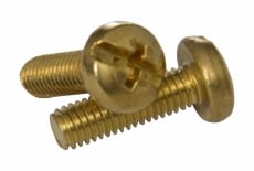 DIN 7985 Messingschraube mit halbkreisf&ouml;rmigem Kopf