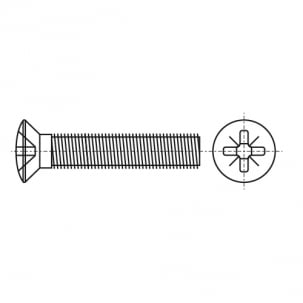 Schrauben DIN 966 M6x50 A4 PZ3 креслення