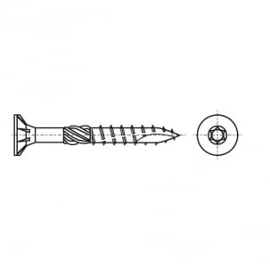Schraube AN 112 d8x360 Zink креслення