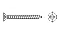 ART 9050 universal Screw with countersunk head - Інтернет-магазин Dinmark