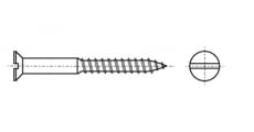 DIN 97 countersunk head Screw and straight slot - Інтернет-магазин Dinmark