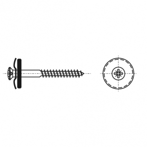 Schraube ART 9067 d4,5x25 A2 PZ креслення