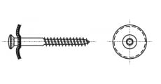 ART 9088 Шуруп с полупотайной головкой и шайбой EPDM 20мм torx - Інтернет-магазин Dinmark