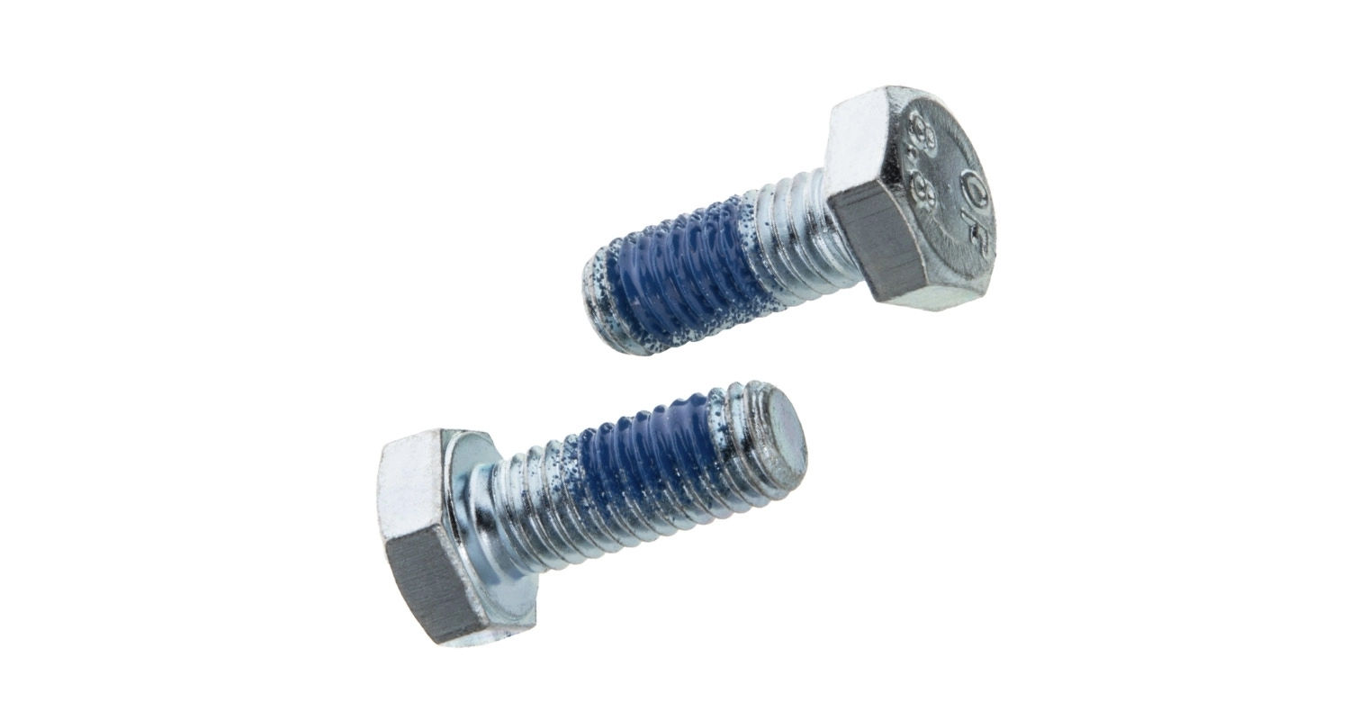 Bolzen DIN 933 M12x30 8,8 Zink mit Nylon Beschichtung