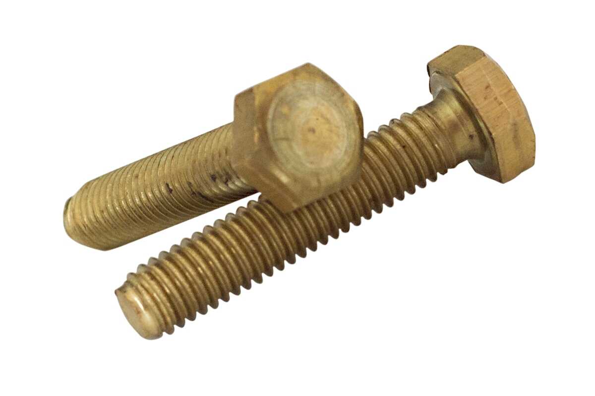 Bolzen DIN 933 M4x25 Messing