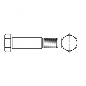 Bolzen DIN 610 M12x70 8,8 креслення