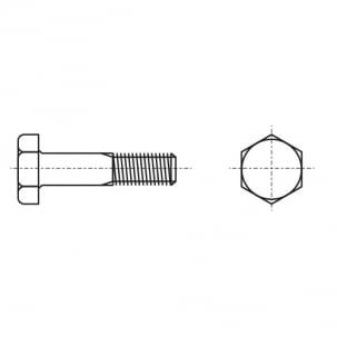 Bolzen DIN 6914/EN 14399-4 M24x135 10,9 HV Zink heiß креслення