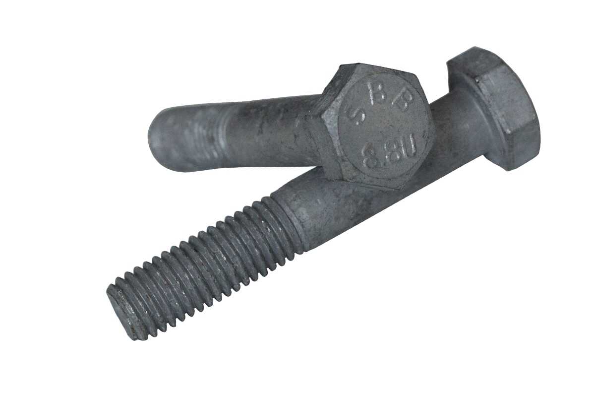 Bolzen DIN 931 M16x50 8,8 Zink гарячиUnd