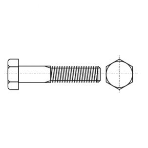 Bolzen DIN 960 M18x2x90 10,9 креслення