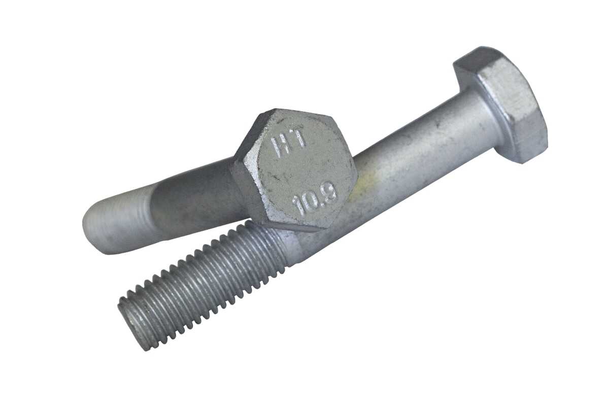 Bolzen DIN 960 M14x1,5x160 10,9 Zink Zinkschal