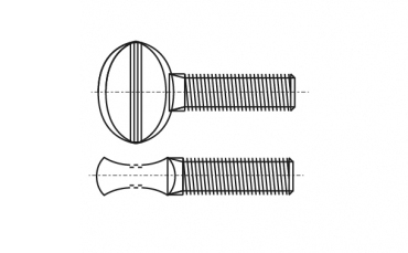 Bolzen AN 264 M6x15 Zink креслення