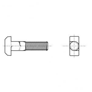 Bolzen DIN 188 M12x50 8,8 Zink креслення