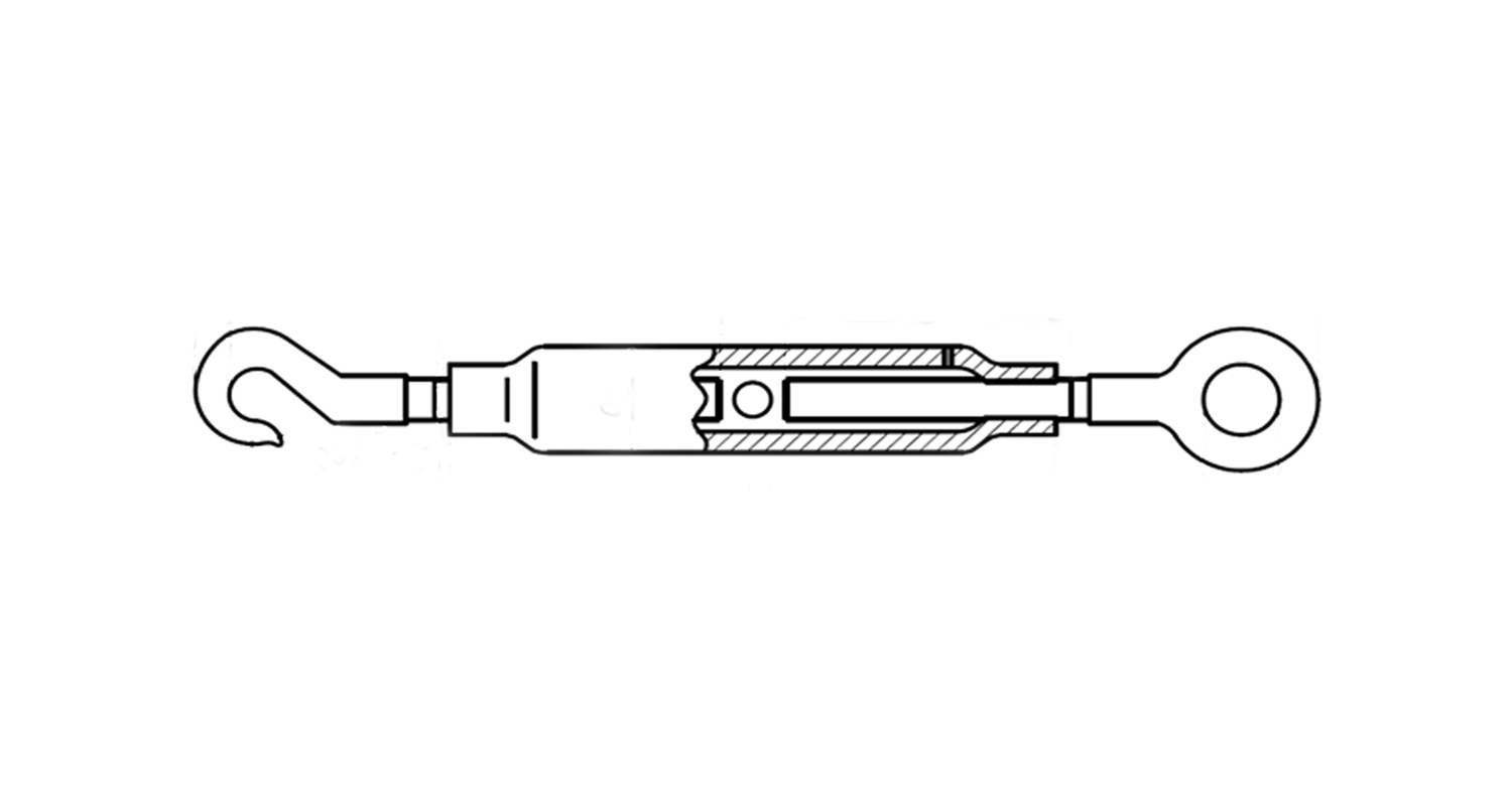 Talrep DIN 1478 M24 Zink Haken-кUndльце S креслення