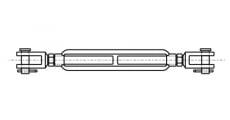 ART 8021 Turnbuckle fork-fork - Інтернет-магазин Dinmark