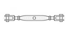 ART 8245 Turnbuckle closed fork-fork - Інтернет-магазин Dinmark