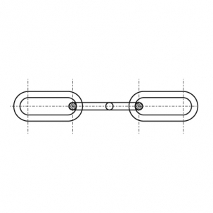 Ланцюг DIN 763 M3x26 A4 [L=100m] креслення
