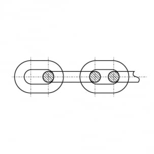 Kette DIN 766 d5x18,5 A4 (L=50m) креслення