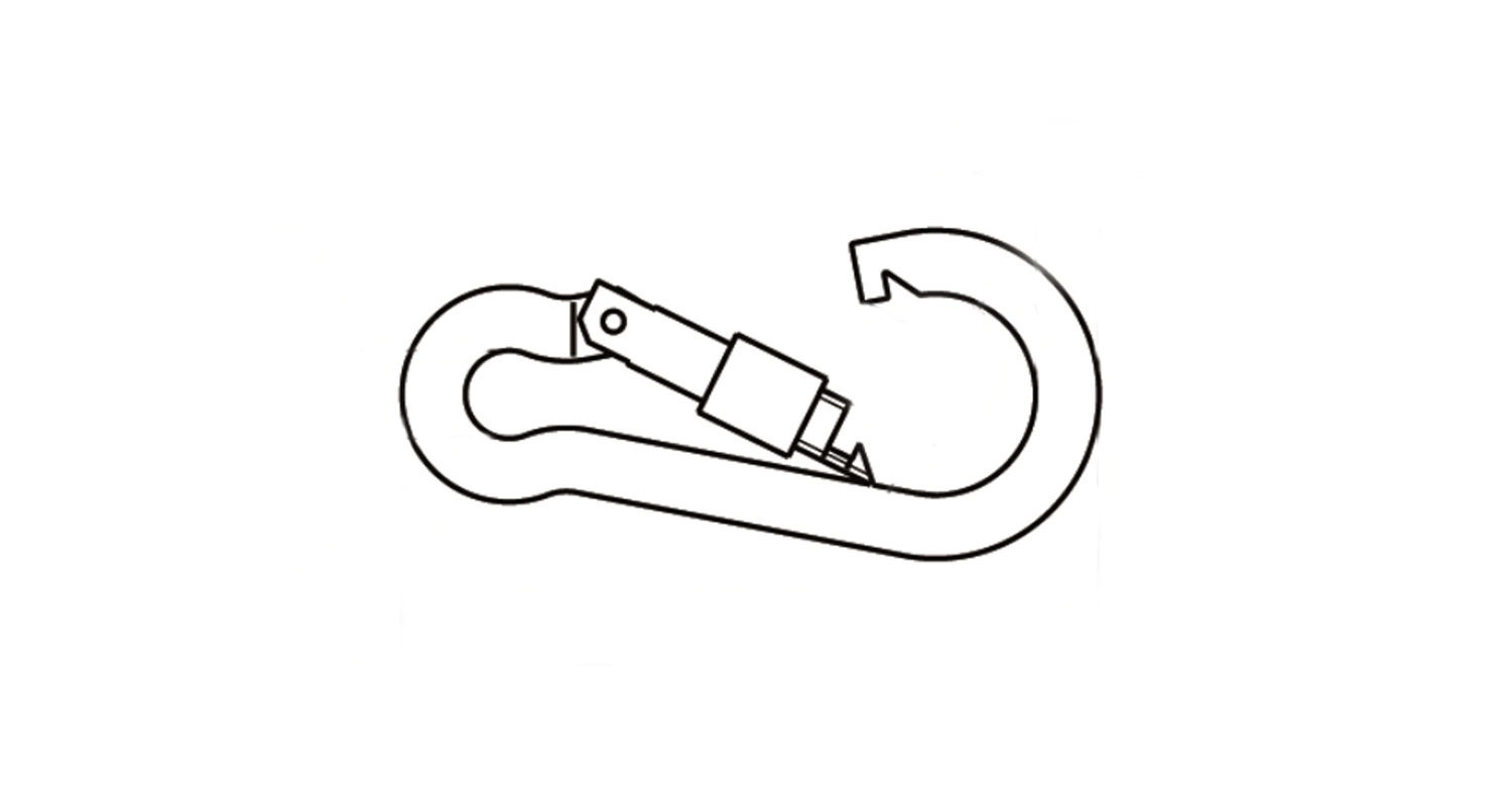 Karabiner ART 8004 М5х50 Zink креслення