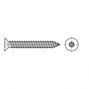 Selbstschneidend ART 9122 d5,5x13 A2 креслення