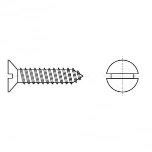 Selbstschneidend DIN 7972 d6,3x38 A2 креслення