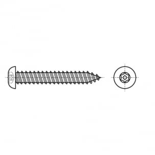 Selbstschneidend ART 9120 d5,5x32 A2 креслення