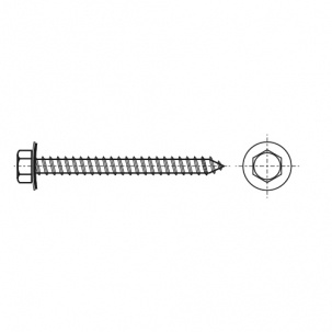 Selbstschneidend ART 9057 A d6,5x80 A2 креслення