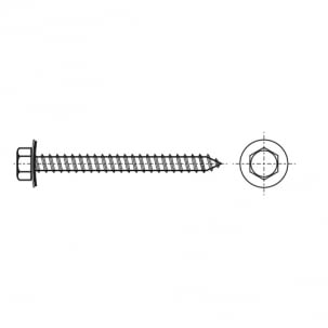Selbstschneidend ART 9098 A d6,5x280 A2 креслення