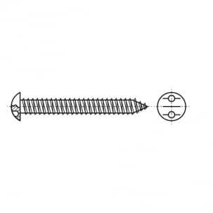 Selbstschneidend ART 9105 d4,2x25 A2 креслення