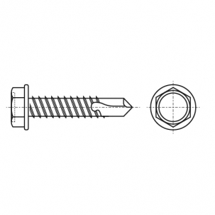 Selbstschneidend DIN 7504-K d6,3x45 A4 креслення