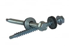 DIN 7504 KO A2 Sechskant-Blechschraube mit Bohrer und EPDM-Scheibe