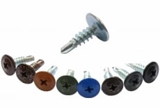 DIN 7504 T Zink Blechschraube mit Halbrundkopf und Pressscheibe mit Bohrer